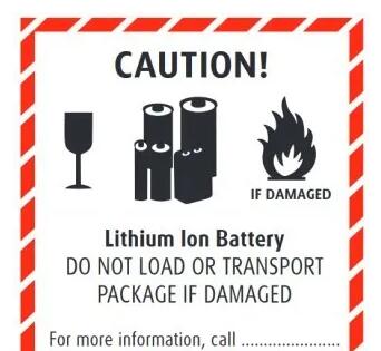 鋰<a href='http://www.2-china.com' title='電池運輸' >電池運輸</a>包裝標(biāo)簽